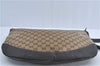 Authentic GUCCI GG Crystal Shoulder Crossbody Bag PVC Leather 272380 Brown J4280