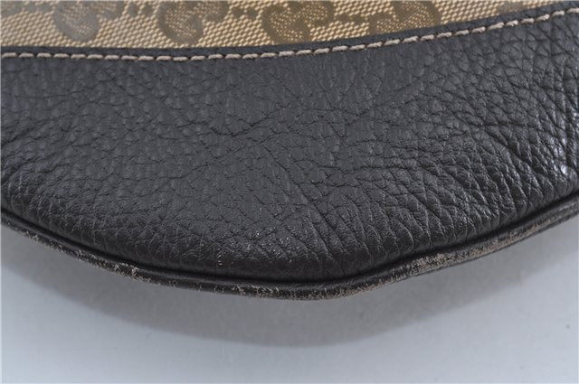 Authentic GUCCI GG Crystal Shoulder Crossbody Bag PVC Leather 272380 Brown J4280