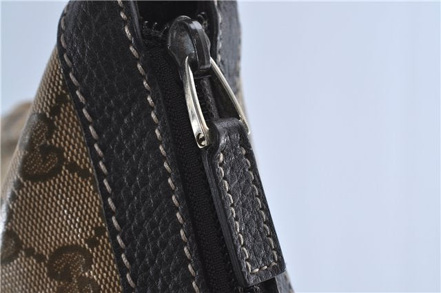 Authentic GUCCI GG Crystal Shoulder Crossbody Bag PVC Leather 272380 Brown J4280