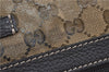 Authentic GUCCI GG Crystal Shoulder Crossbody Bag PVC Leather 272380 Brown J4280
