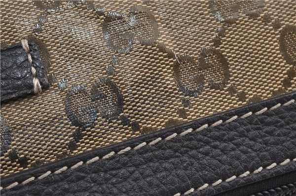 Authentic GUCCI GG Crystal Shoulder Crossbody Bag PVC Leather 272380 Brown J4280