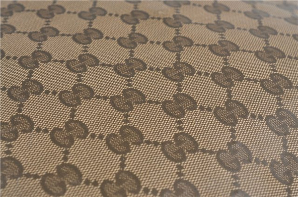 Authentic GUCCI GG Crystal Shoulder Crossbody Bag PVC Leather 272380 Brown J4280