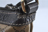 Authentic GUCCI GG Crystal Shoulder Crossbody Bag PVC Leather 272380 Brown J4280