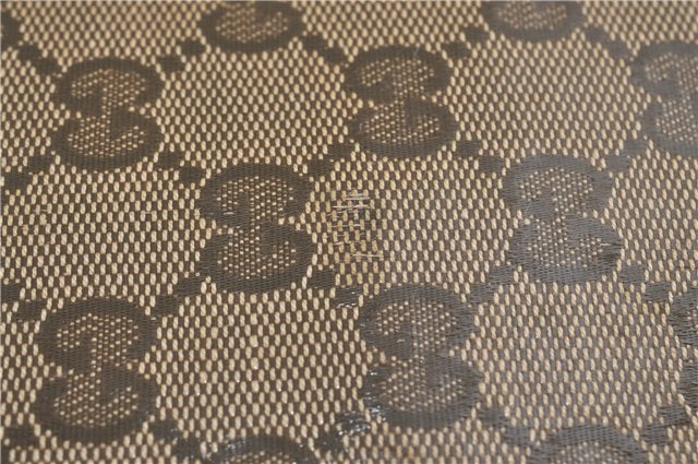 Authentic GUCCI GG Crystal Shoulder Crossbody Bag PVC Leather 272380 Brown J4280