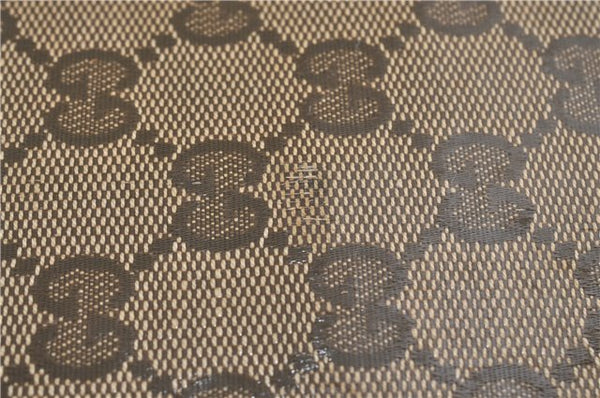 Authentic GUCCI GG Crystal Shoulder Crossbody Bag PVC Leather 272380 Brown J4280