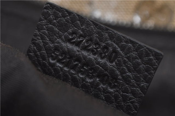 Authentic GUCCI GG Crystal Shoulder Crossbody Bag PVC Leather 272380 Brown J4280