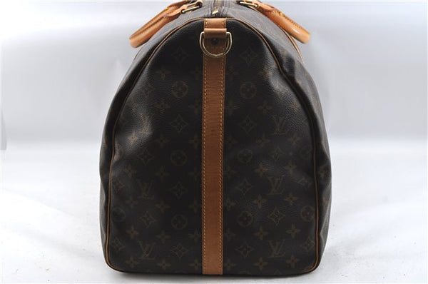 Auth Louis Vuitton Monogram Keepall Bandouliere 60 Boston Bag M41412 LV J4284