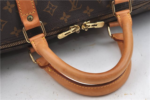Auth Louis Vuitton Monogram Keepall Bandouliere 60 Boston Bag M41412 LV J4284
