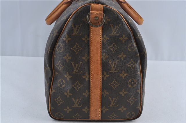 Authentic Louis Vuitton Monogram Keepall Bandouliere 45 M41418 Boston Bag J4293