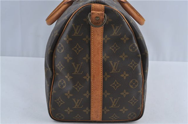 Authentic Louis Vuitton Monogram Keepall Bandouliere 45 M41418 Boston Bag J4293
