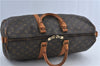 Authentic Louis Vuitton Monogram Keepall Bandouliere 45 M41418 Boston Bag J4293