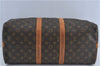 Authentic Louis Vuitton Monogram Keepall Bandouliere 45 M41418 Boston Bag J4293