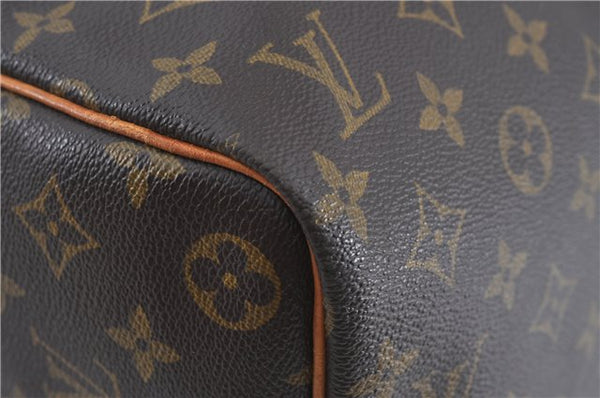 Authentic Louis Vuitton Monogram Keepall Bandouliere 45 M41418 Boston Bag J4293