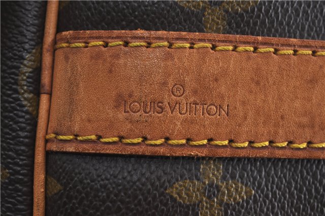 Authentic Louis Vuitton Monogram Keepall Bandouliere 45 M41418 Boston Bag J4293