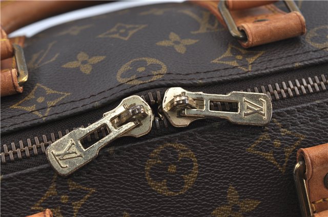 Authentic Louis Vuitton Monogram Keepall Bandouliere 45 M41418 Boston Bag J4293