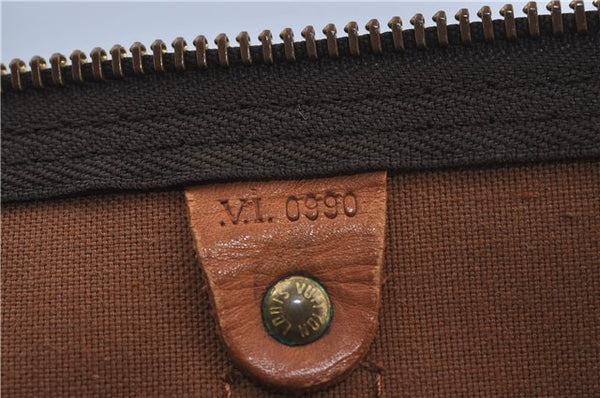 Authentic Louis Vuitton Monogram Keepall Bandouliere 45 M41418 Boston Bag J4293