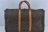 Authentic Louis Vuitton Monogram Keepall Bandouliere 50 M41416 Boston Bag J4294
