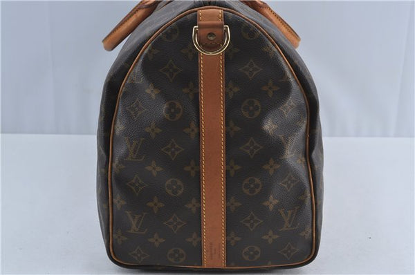 Authentic Louis Vuitton Monogram Keepall Bandouliere 50 M41416 Boston Bag J4294