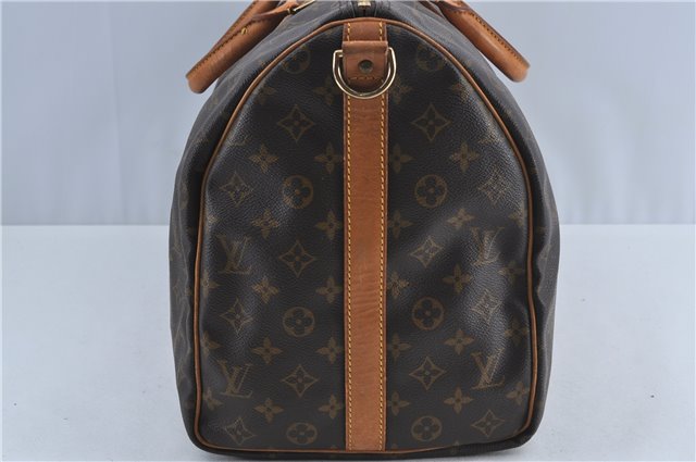 Authentic Louis Vuitton Monogram Keepall Bandouliere 50 M41416 Boston Bag J4294
