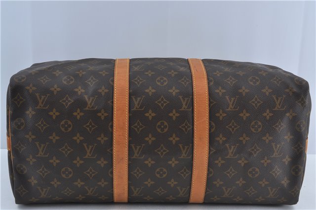 Authentic Louis Vuitton Monogram Keepall Bandouliere 50 M41416 Boston Bag J4294