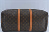 Authentic Louis Vuitton Monogram Keepall Bandouliere 50 M41416 Boston Bag J4294