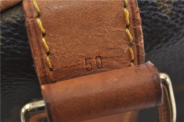 Authentic Louis Vuitton Monogram Keepall Bandouliere 50 M41416 Boston Bag J4294