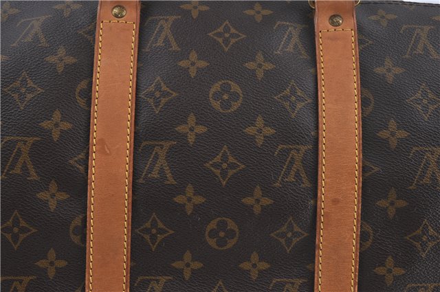 Authentic Louis Vuitton Monogram Keepall Bandouliere 50 M41416 Boston Bag J4294