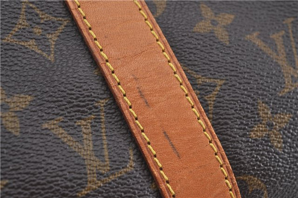 Authentic Louis Vuitton Monogram Keepall Bandouliere 50 M41416 Boston Bag J4294