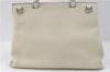 Authentic GUCCI Bamboo 2way Shoulder Hand Bag Purse Leather 392013 White J4297