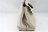 Authentic GUCCI Bamboo 2way Shoulder Hand Bag Purse Leather 392013 White J4297