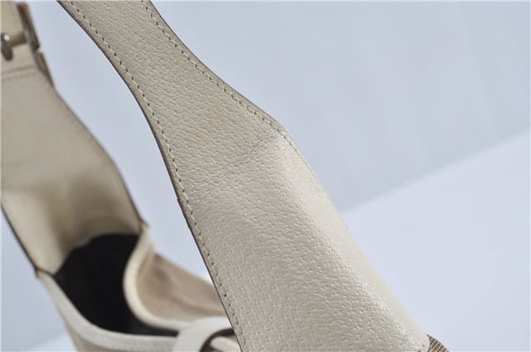 Authentic GUCCI Jackie Shoulder Hand Bag Canvas Leather 0013306 Brown J4298