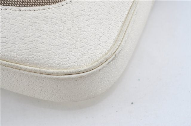 Authentic GUCCI Jackie Shoulder Hand Bag Canvas Leather 0013306 Brown J4298