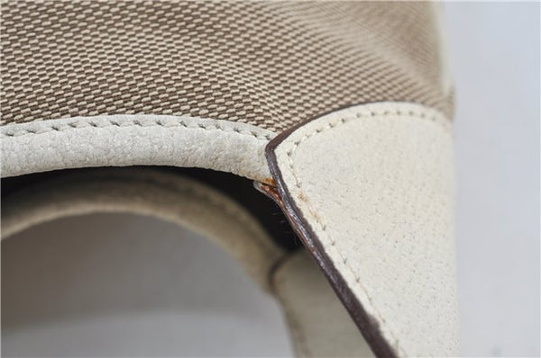 Authentic GUCCI Jackie Shoulder Hand Bag Canvas Leather 0013306 Brown J4298