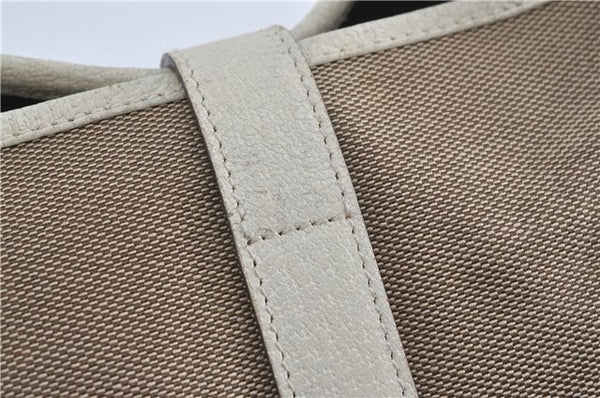 Authentic GUCCI Jackie Shoulder Hand Bag Canvas Leather 0013306 Brown J4298