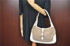 Authentic GUCCI Jackie Shoulder Hand Bag Canvas Leather 0013306 Brown J4298