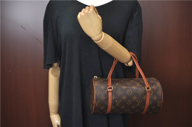 Authentic Louis Vuitton Monogram Papillon 26 Hand Bag Old Model LV J4299