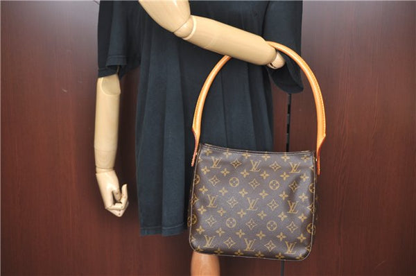 Authentic Louis Vuitton Monogram Looping MM Shoulder Bag M51146 LV J4301