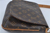 Authentic Louis Vuitton Monogram Musette Tango M51388 Shoulder Cross Bag J4313