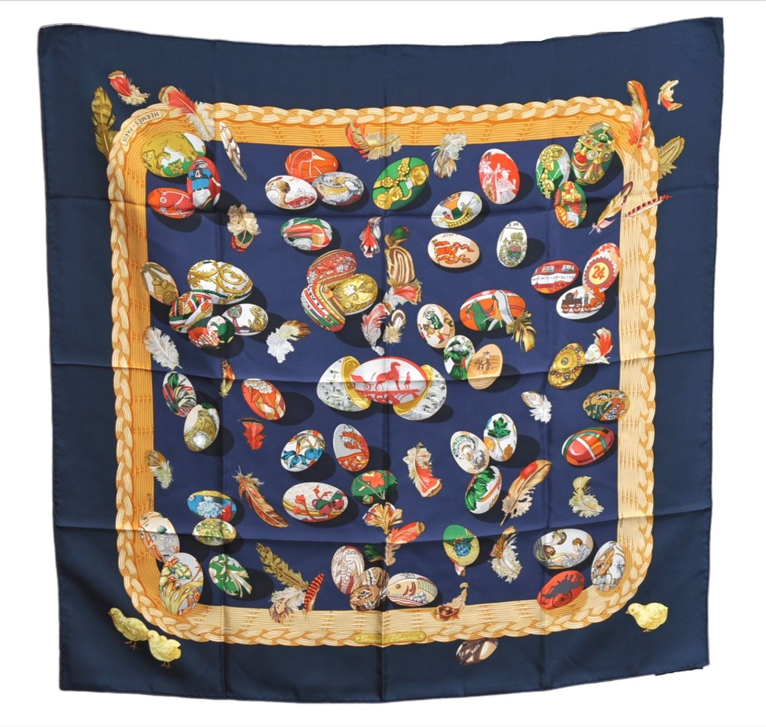 Authentic HERMES Carre 90 Scarf 