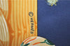 Authentic HERMES Carre 90 Scarf "COUVEE D'HERMES" Silk Nav Blue J4324