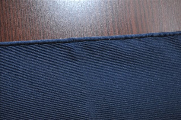 Authentic HERMES Carre 90 Scarf "COUVEE D'HERMES" Silk Nav Blue J4324