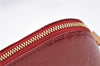 Authentic Louis Vuitton Vernis Pochette Cosmetic Pouch Red M91496 LV J4345