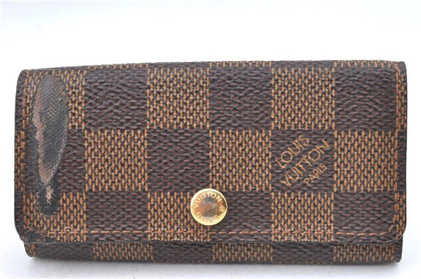 Authentic Louis Vuitton Damier Multicles 4 Key Case Holder N62631 LV J4392