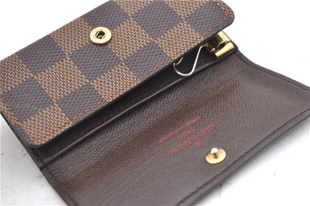 Authentic Louis Vuitton Damier Multicles 4 Key Case Holder N62631 LV J4392