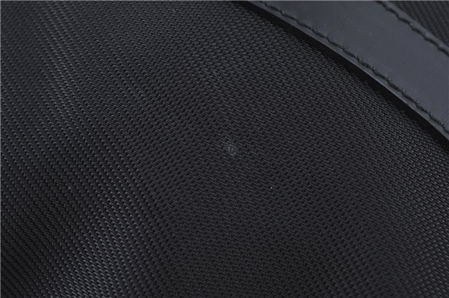 Authentic GUCCI Bamboo Hand Bag Purse Nylon Leather Black J4394