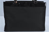 Authentic GUCCI Shoulder Hand Bag Purse Nylon Leather 0021039 Black  J4396