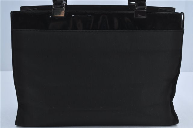 Authentic GUCCI Shoulder Hand Bag Purse Nylon Leather 0021039 Black  J4396