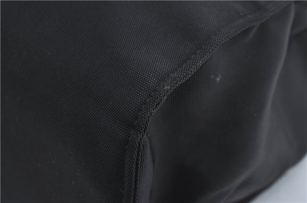 Authentic GUCCI Shoulder Hand Bag Purse Nylon Leather 0021039 Black  J4396