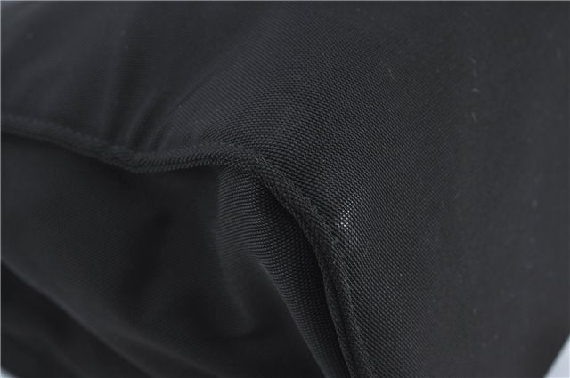 Authentic GUCCI Shoulder Hand Bag Purse Nylon Leather 0021039 Black  J4396