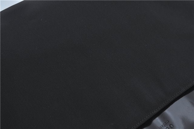 Authentic GUCCI Shoulder Hand Bag Purse Nylon Leather 0021039 Black  J4396